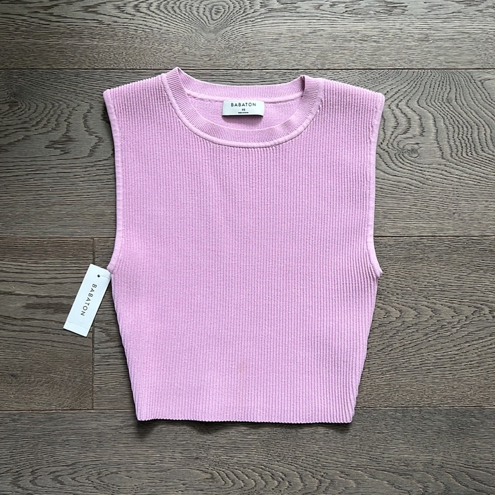 Sculpt Knit Cropped Tank